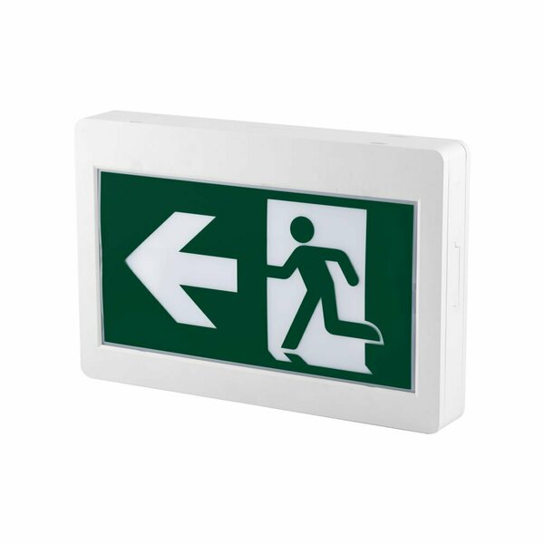 Beyond Led Technology LED Running Man Safety Exit Sign|3.5W|6000-7000K | Green | 3.6V 1000mAh Ni-Cd Battery, 2PK JRMEEW